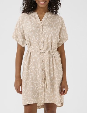 Rochie scurta Kaffe, bej