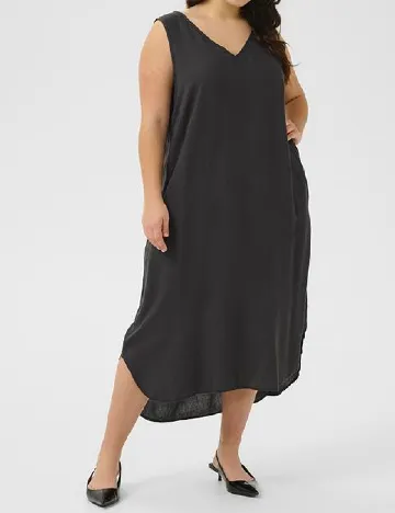 Rochie medie Kaffe Curve, negru