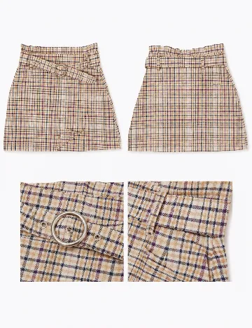 Fusta Bershka, mix culori