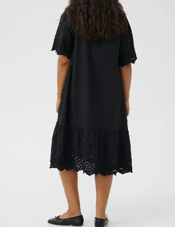 Rochie medie Kaffe Curve, negru