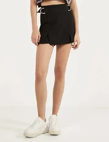 Fusta pantalon Bershka, negru