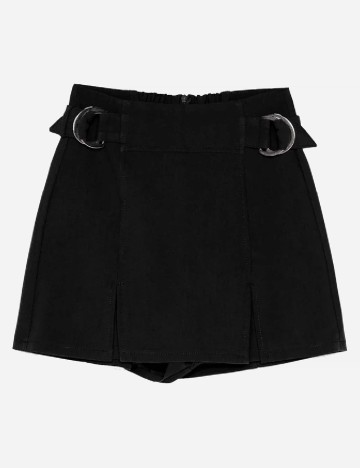 Fusta pantalon Bershka, negru