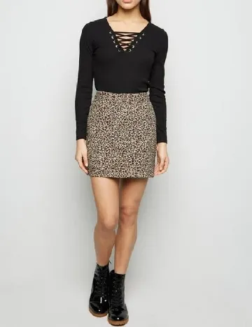 Fusta Bershka, animal print