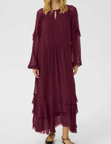 Rochie lunga Part Two, visiniu