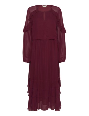 Rochie lunga Part Two, visiniu