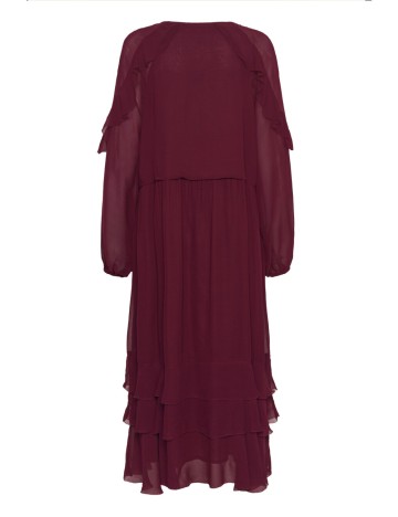 Rochie lunga Part Two, visiniu