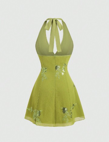Rochie scurta SHEIN, verde