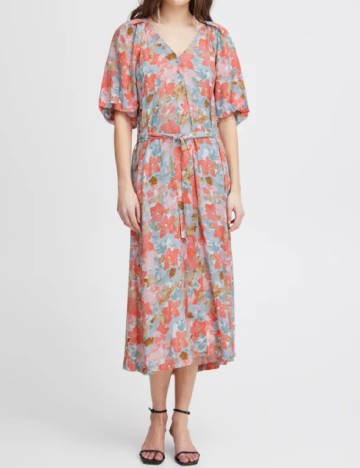 Rochie medie Ichi, floral print