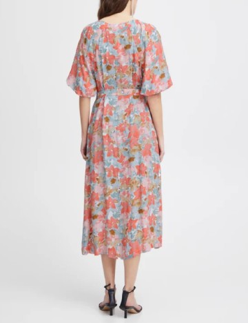 Rochie medie Ichi, floral print
