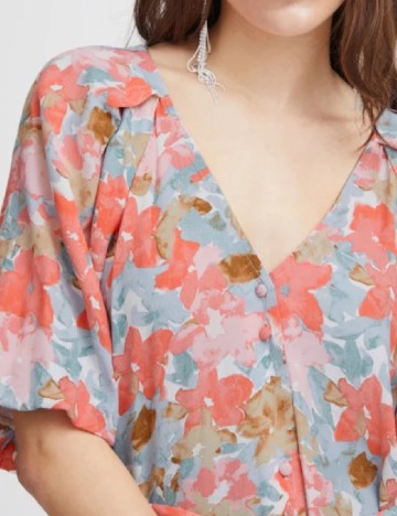 Rochie medie Ichi, floral print