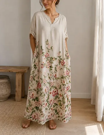 Rochie medie Bon a Parte, bej