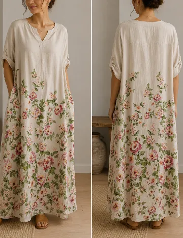 Rochie medie Bon a Parte, bej