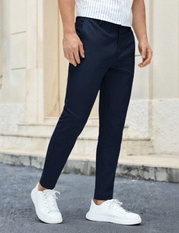 Pantaloni SHEIN, bleumarin