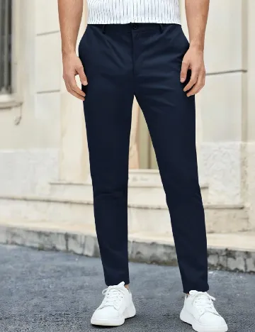 Pantaloni SHEIN, bleumarin