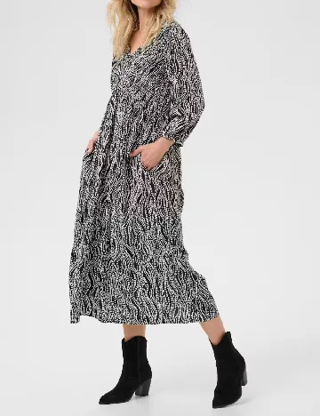 Rochie medie Cream, negru
