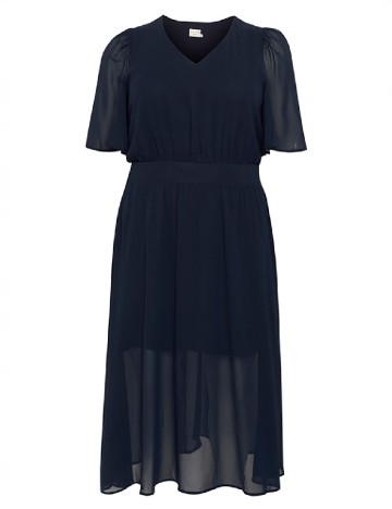 Rochie medie Kaffe Curve, bleumarin
