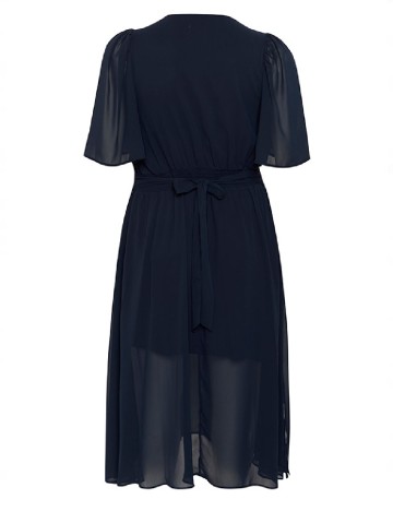 Rochie medie Kaffe Curve, bleumarin