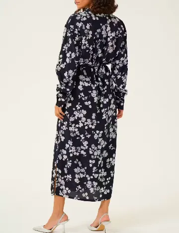 Rochie medie Kaffe, bleumarin inchis