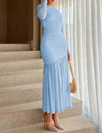 Rochie lunga SHEIN, albastru deschis