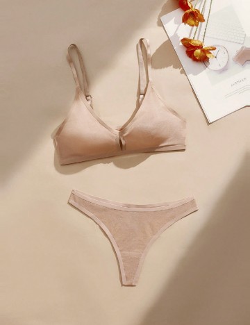 Set lenjerie SHEIN, crem