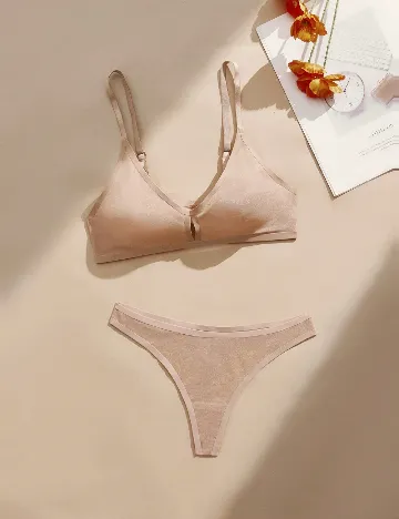 Set lenjerie SHEIN, crem