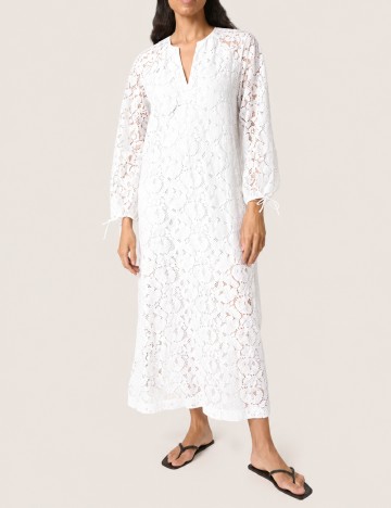 Rochie lunga Soaked In Luxury, alb