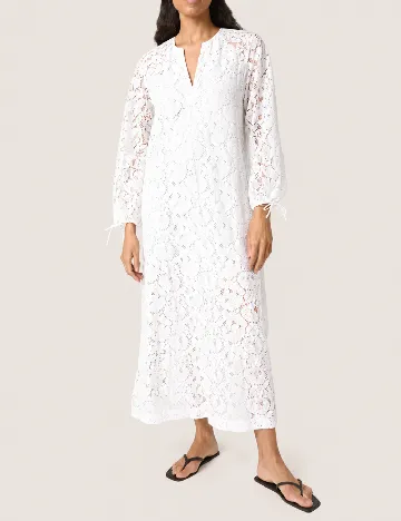 Rochie lunga Soaked In Luxury, alb
