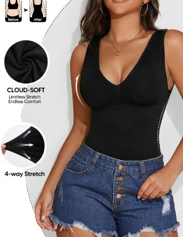 Top SHEIN, negru