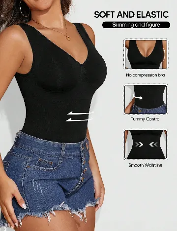 Top SHEIN, negru