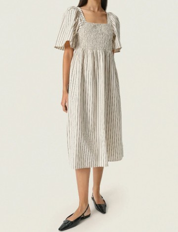Rochie medie Soaked In Luxury, bej