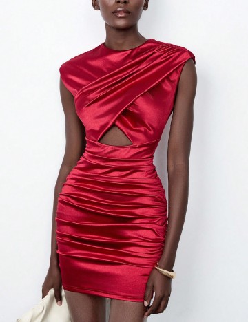 Rochie scurta SHEIN, rosu