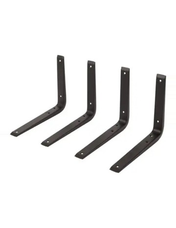 Suporturi metalice 25 x 20 cm 4 bucati ACTION, negru