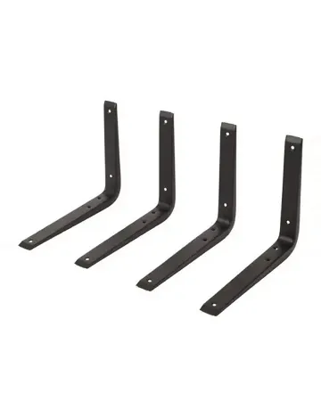 Suporturi metalice 25 x 20 cm 4 bucati ACTION, negru