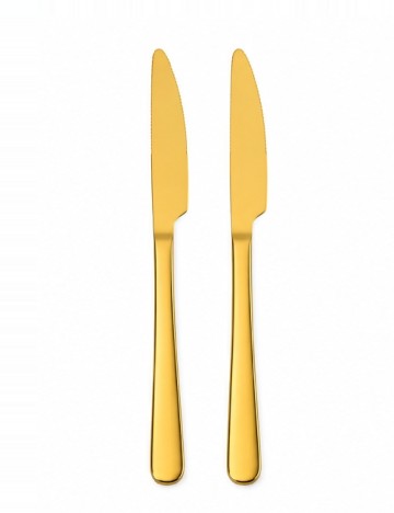 Set cutite 2 bucati ACTION, auriu