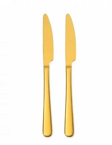 Set cutite 2 bucati ACTION, auriu