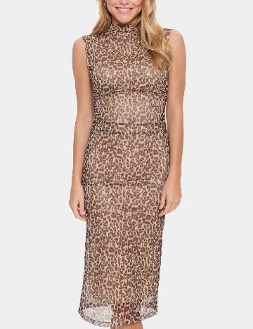 Rochie medie Saint Tropez, animal print