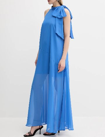 Rochie lunga Gestuz, albastru