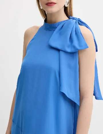 Rochie lunga Gestuz, albastru