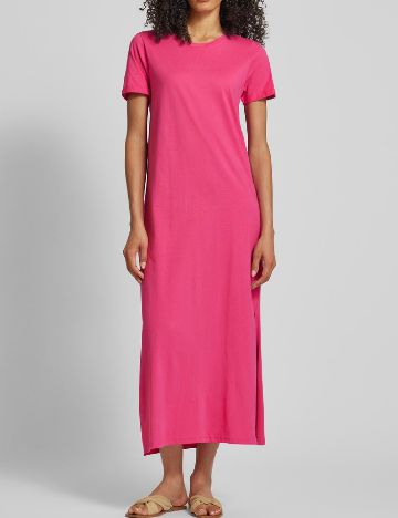 Rochie lunga Kaffe, roz