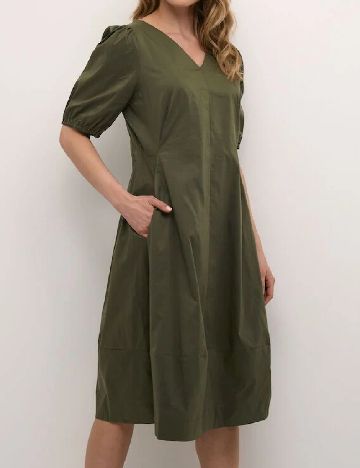 Rochie medie Culture, verde