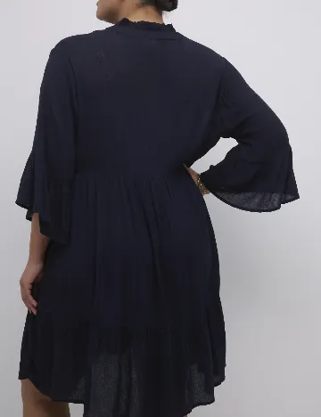 Rochie scurta Kaffe Curve, bleumarin