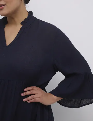 Rochie scurta Kaffe Curve, bleumarin