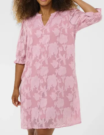 Rochie scurta Cream, roz