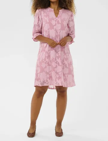 Rochie scurta Cream, roz