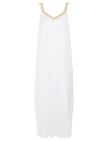 Rochie lunga Cream, alb