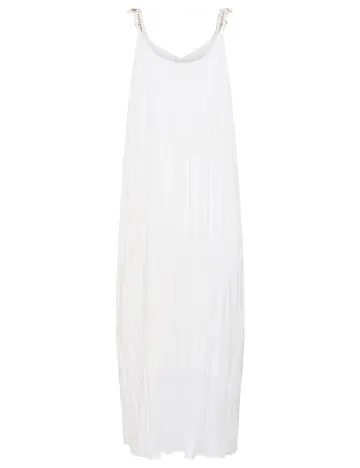 Rochie lunga Cream, alb
