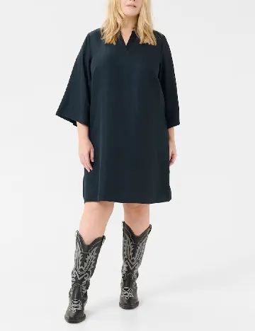 Rochie scurta Kaffe Curve, bleumarin