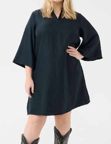 Rochie scurta Kaffe Curve, bleumarin