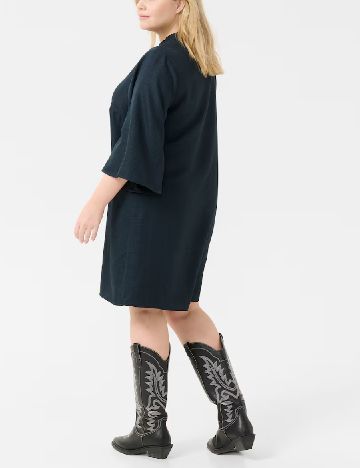 Rochie scurta Kaffe Curve, bleumarin