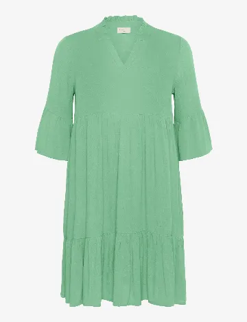 Rochie scurta Kaffe Curve, verde
